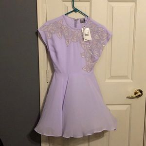 ASOS lilac purple mini dress